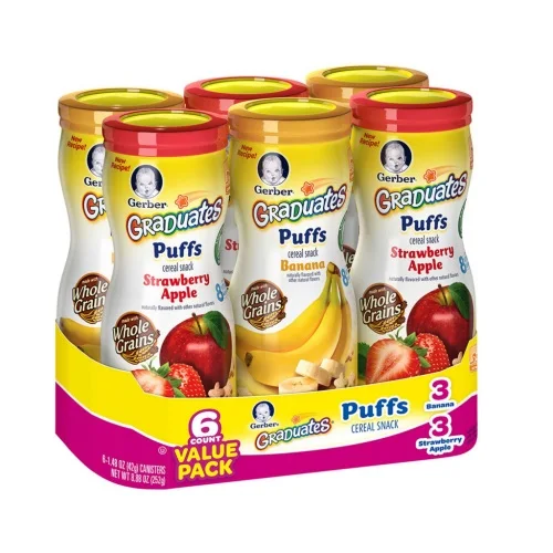 Выпускники Gerber Puffs (клубничное яблоко)