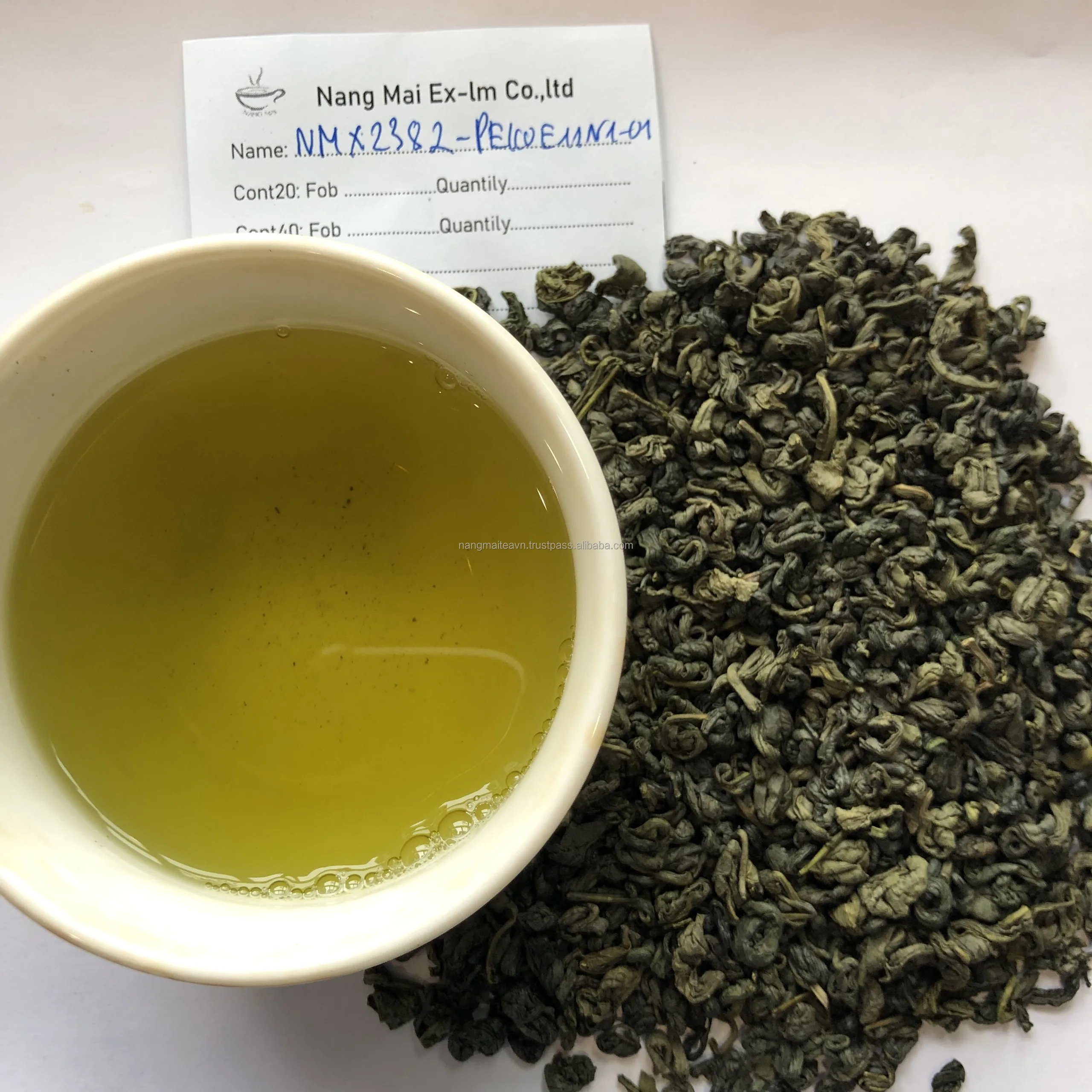 100% Organic Green Tea Leaves For Uzbekistan Market Peko Green Tea Super Pekoe Tea