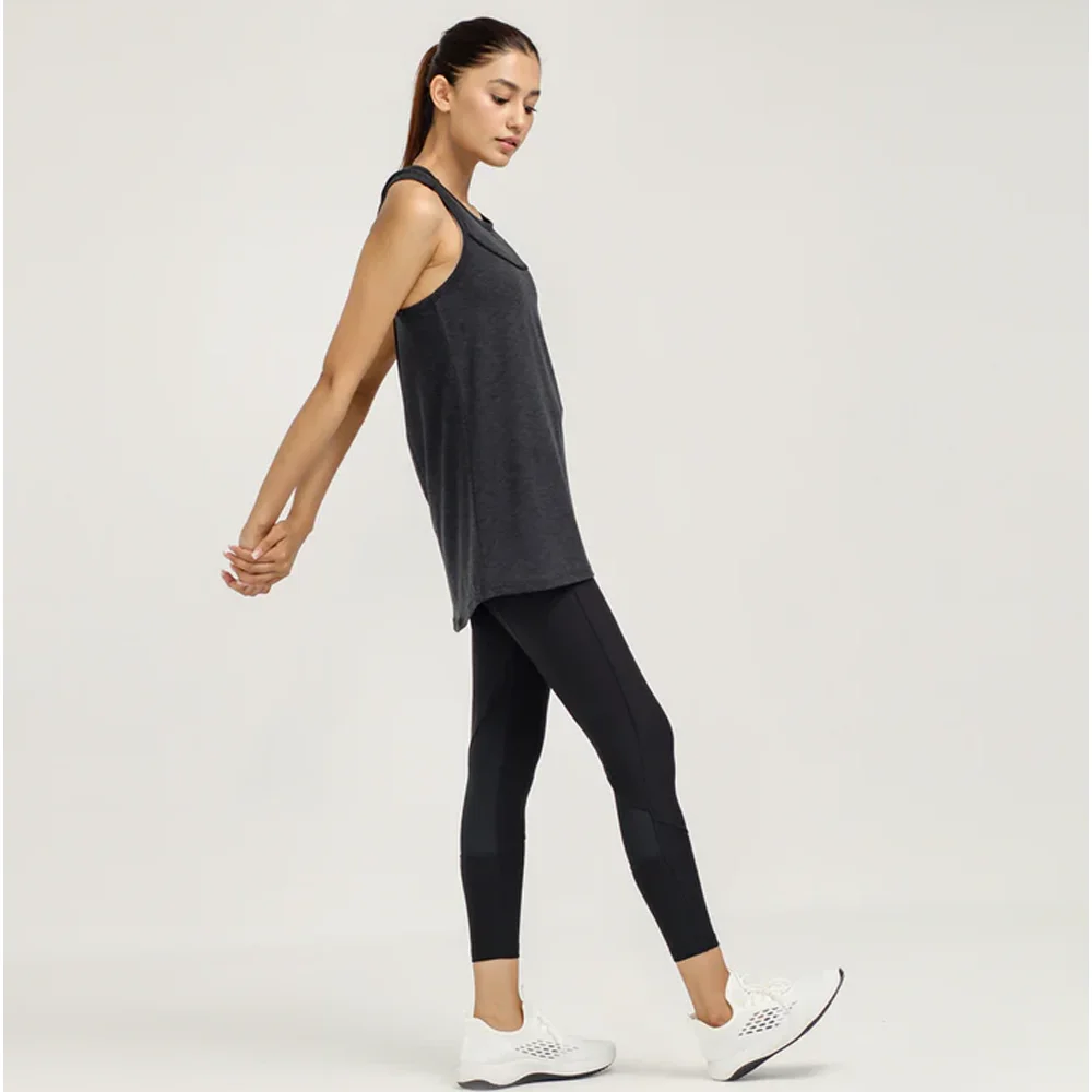 black color women fitness vest 2024 Hot sale ladies clothing sexy tank top hot sale summer sleeveless square neck vest