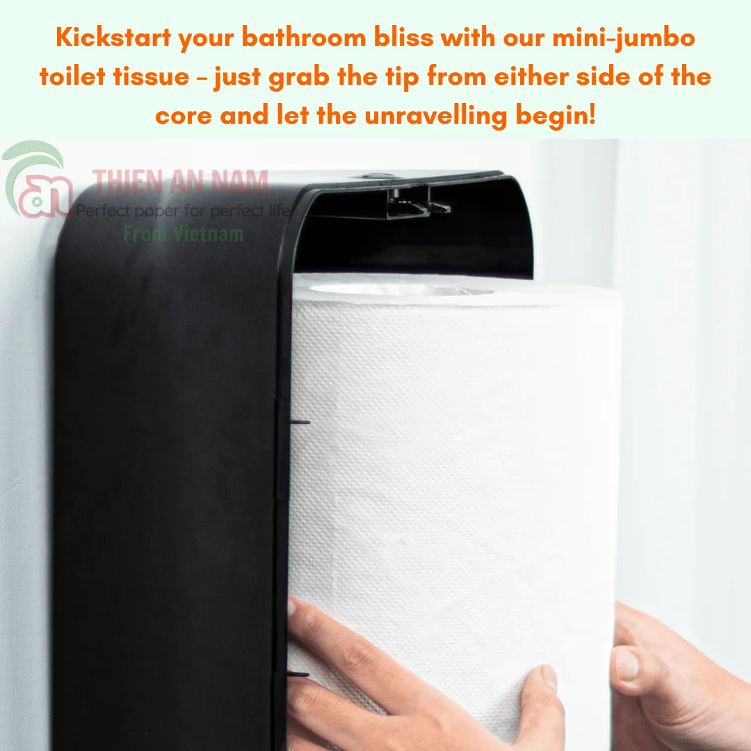 Tailor-Made Best Price Hygienic Resilient Center-Feed Paper Towel Roll From Vietnamese Manufacturer