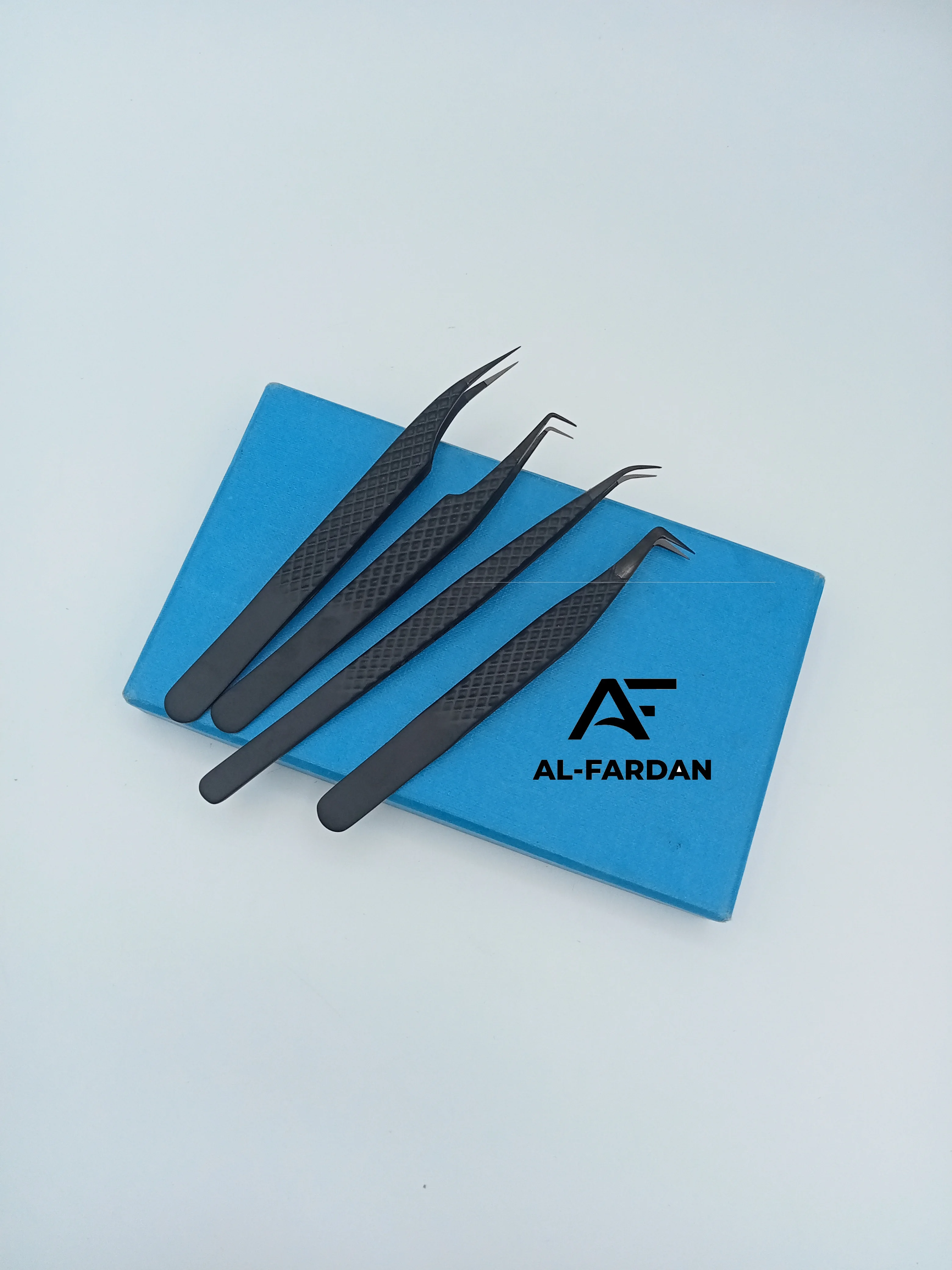 Lash Extension Tweezers Fiber Nano Grip Black Plasma Tips Diamond Grip Isolation Eyelash Tweezer With Custom Logo And Card Boxes