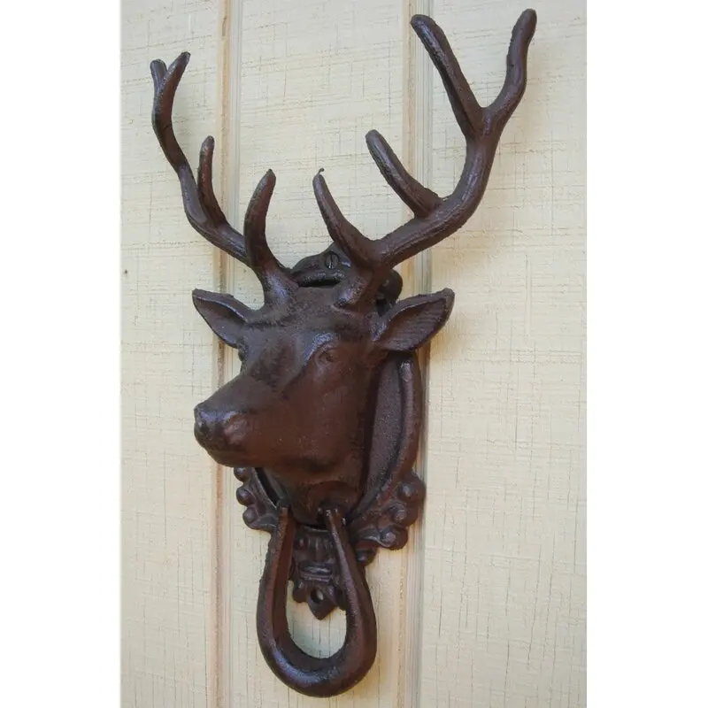 For Sale 2024 Cast Iron Deer Head Door Knocker For Home Office And Restaurant In Wholesale Prices