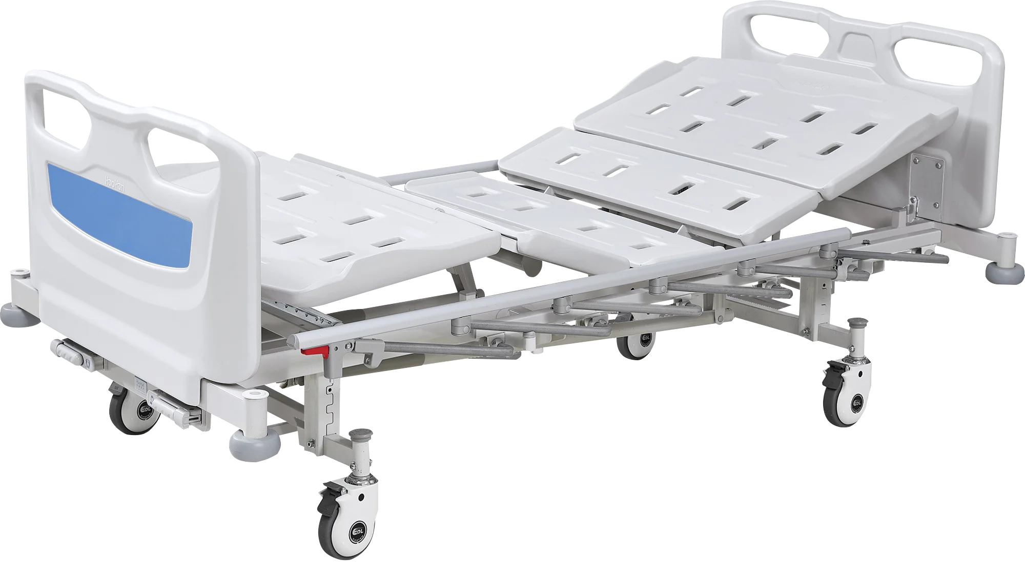 HH/BC-F-3-G-020 ABS Высококачественная многофункциональная ручная двухколесная Больничная койка с 3 функциями