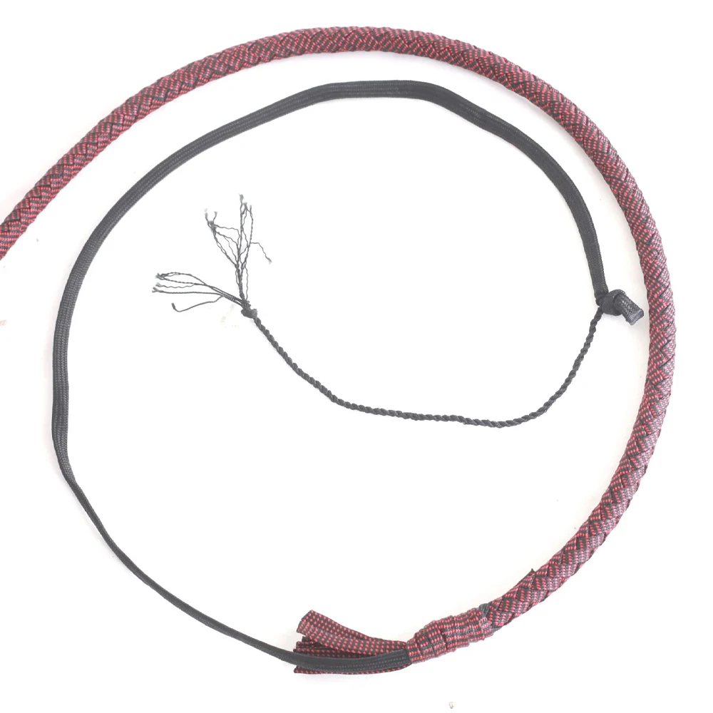 Most Popular Para-Cord Nylon Hand Made Red Black Horse Whip Wholesale Equestrian Factory Supplier
