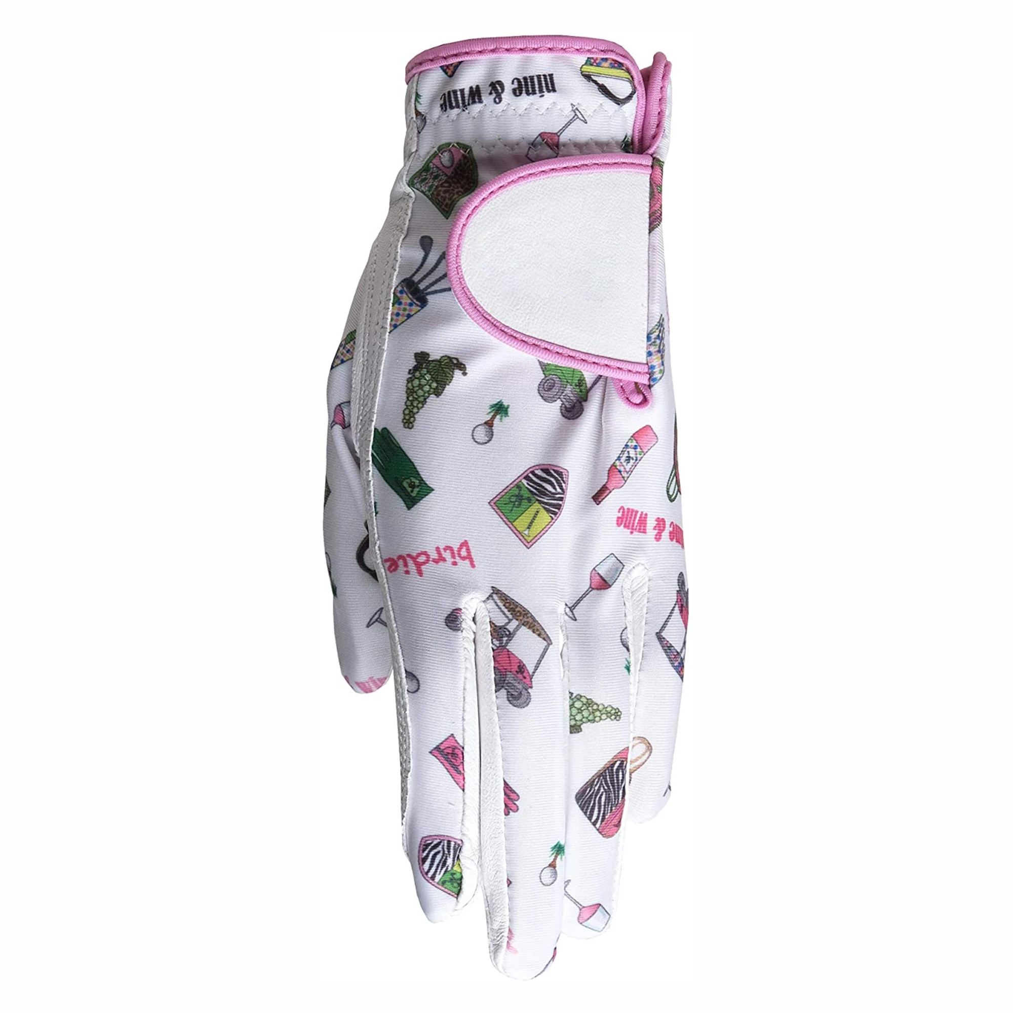 wholesale custom Zero Friction Compression Fit Synthetic Colored Golf Gloves for women