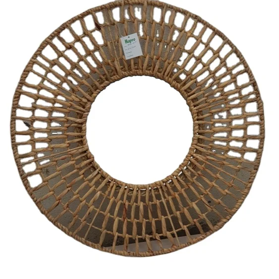 Handmade New Stylish Art Deco Seagrass Mirror Luxury Wall Decoration for Home Rooms Interior Design with Lead Base