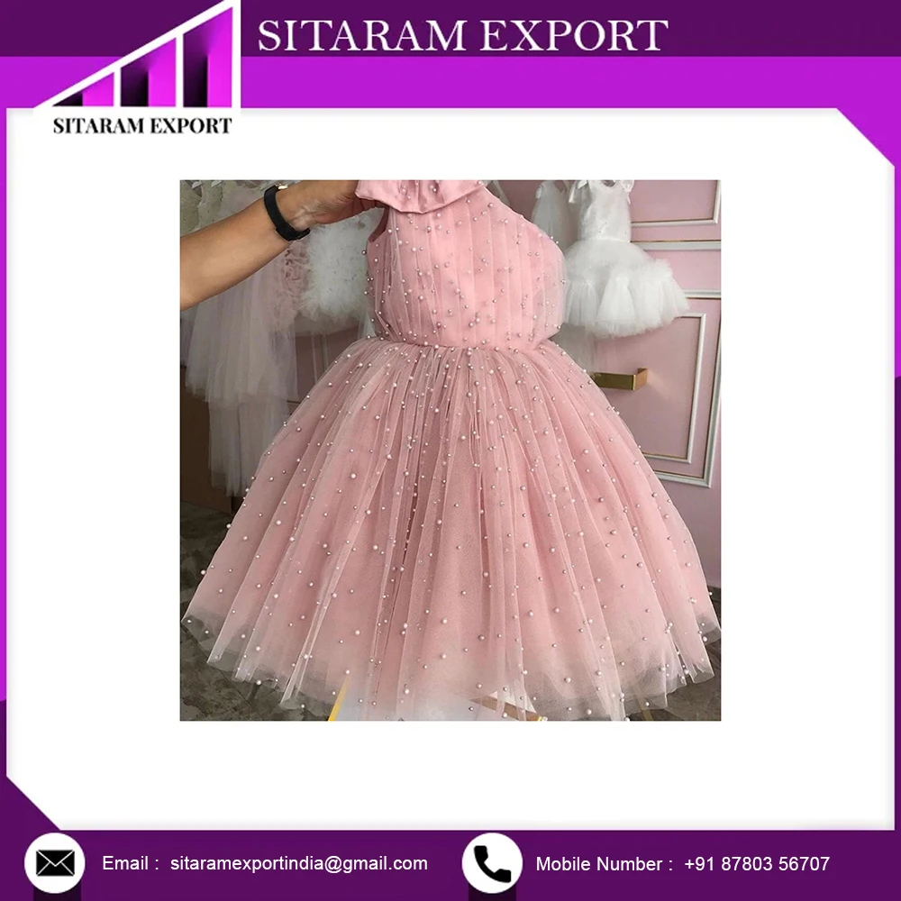 Top Selling Princess Frock Heavy Net Kids Girls Frock Party Wear Dress For Girls At Best Price