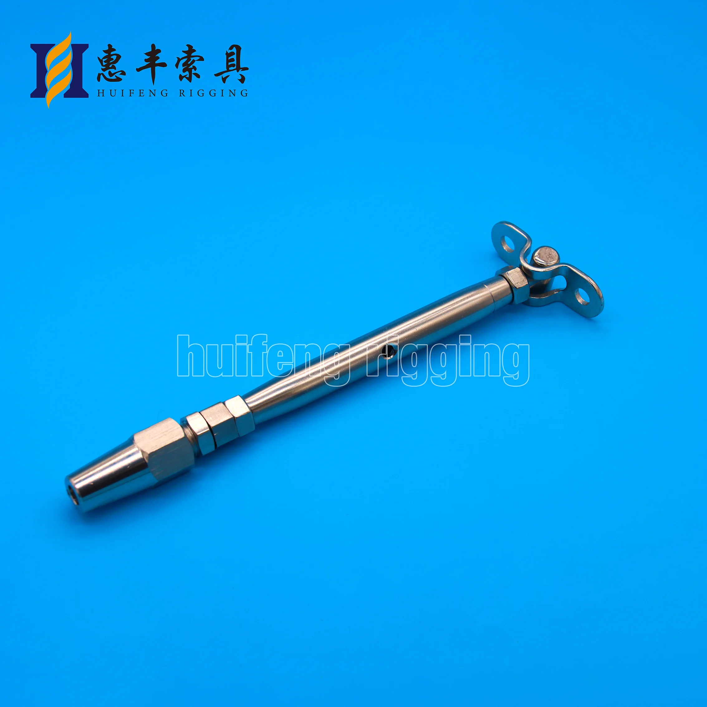 Stainless Steel Close Body Threaded Stud Tension Swageless Deck Toggle Terminal Turnbuckle With Quick Installation