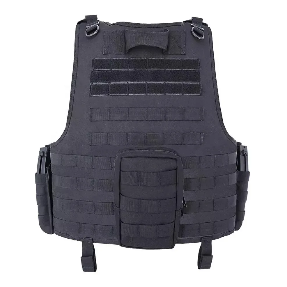 Pakistan Manufacturer Wholesale Custom Fashion Gear Black Molle Security Safety Protective Tactical Vest