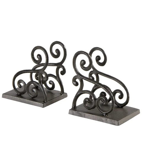 Modern Design Matte Black Look Metal Book Shelve Books Supporter for Study Room Offices Library Schools Use Holder