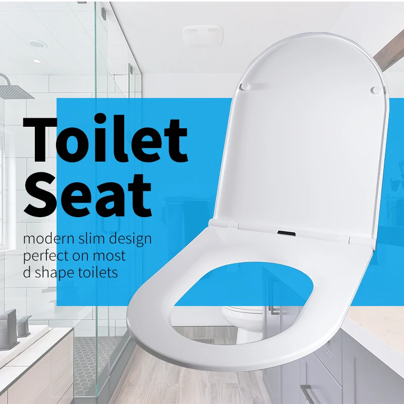 Family Adult And Kid Seat Toilet Soft Close White Quick Release PP Toilet Seat
