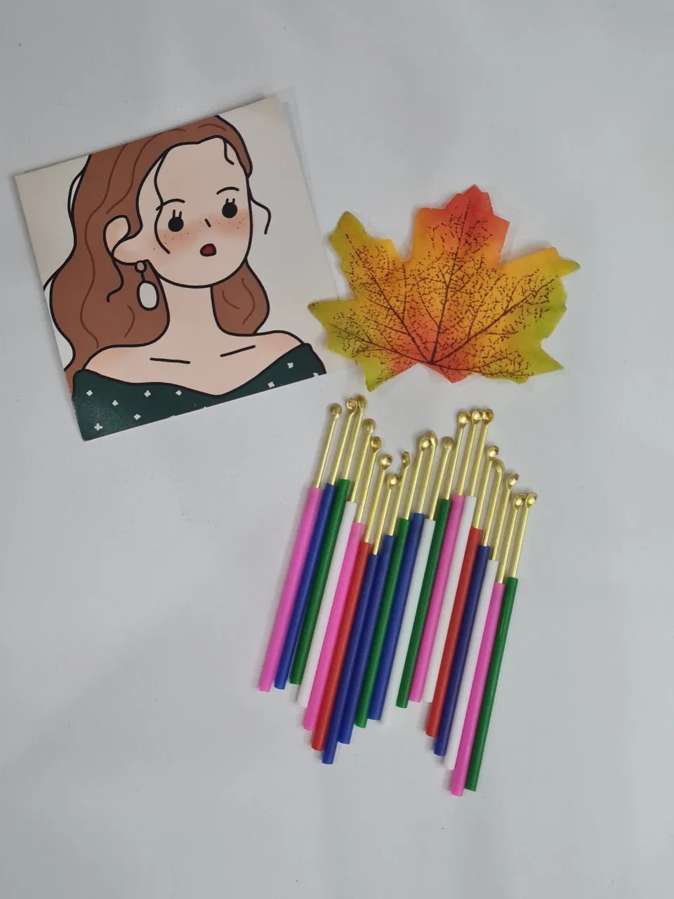 The Crocodile Color Pattern Set 12 Pcs Ear Wax Remover & Cleaner Style Ear Cleaning Spoon Brass Handmade Ready To Ship