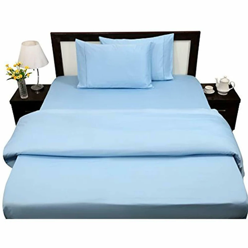 Hotel and Home Linen Bedding Set Bed Sheets Set Duvet Cover Set Custom Color and Satin Striped Poly Cotton Bed Sheets