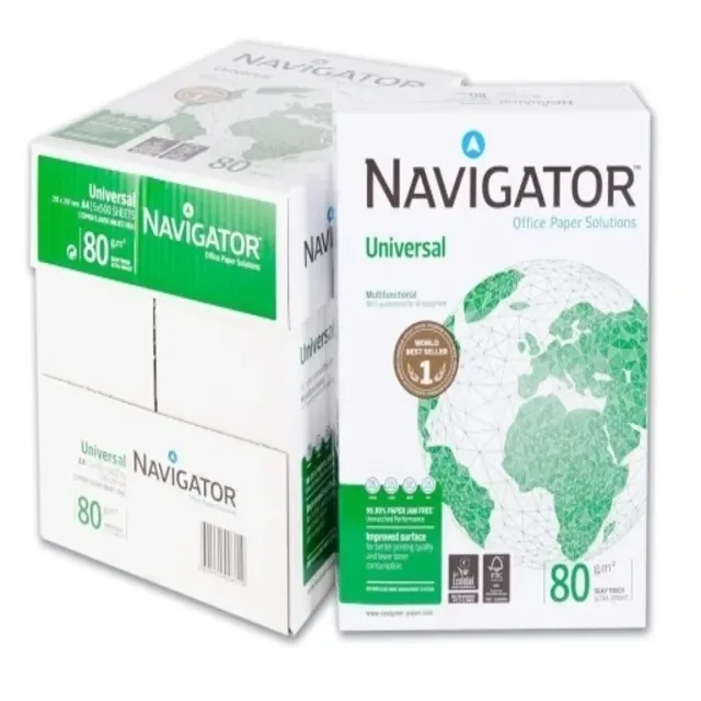A4 size copy copier paper 80 gsm Navigator a4 size copy 80 gsm / white a4 paper/Factory Direct Sales High Quality Water