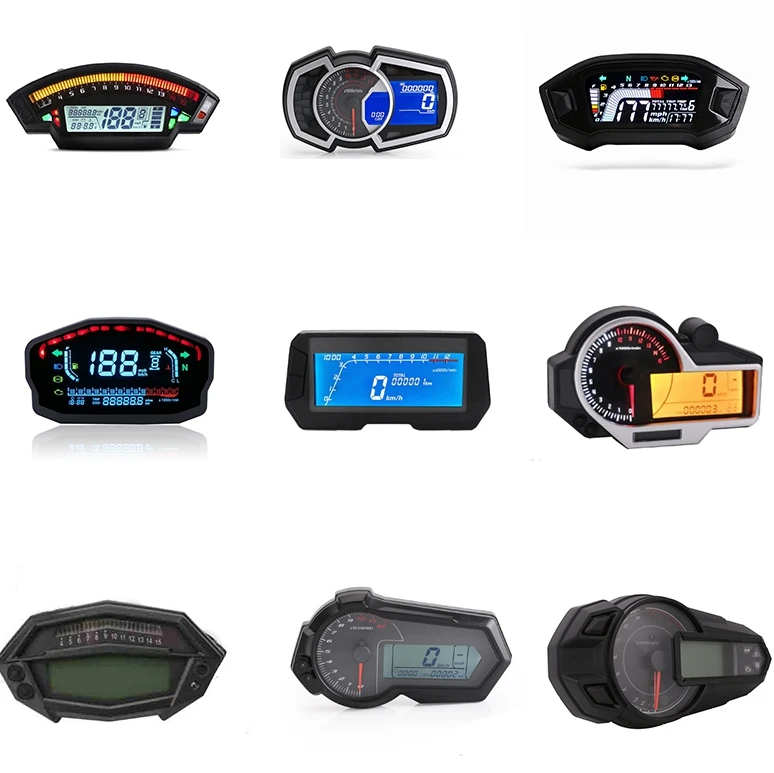 Digital Meter For Motorcycle Motorbike Scooter 12V LCD Display Material Origin