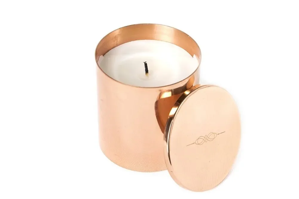 hot sales gold 4oz 8oz Christmas tin scented candle tin candle jars candle jar metal Handmade Wedding Birthday Item Packing Arom