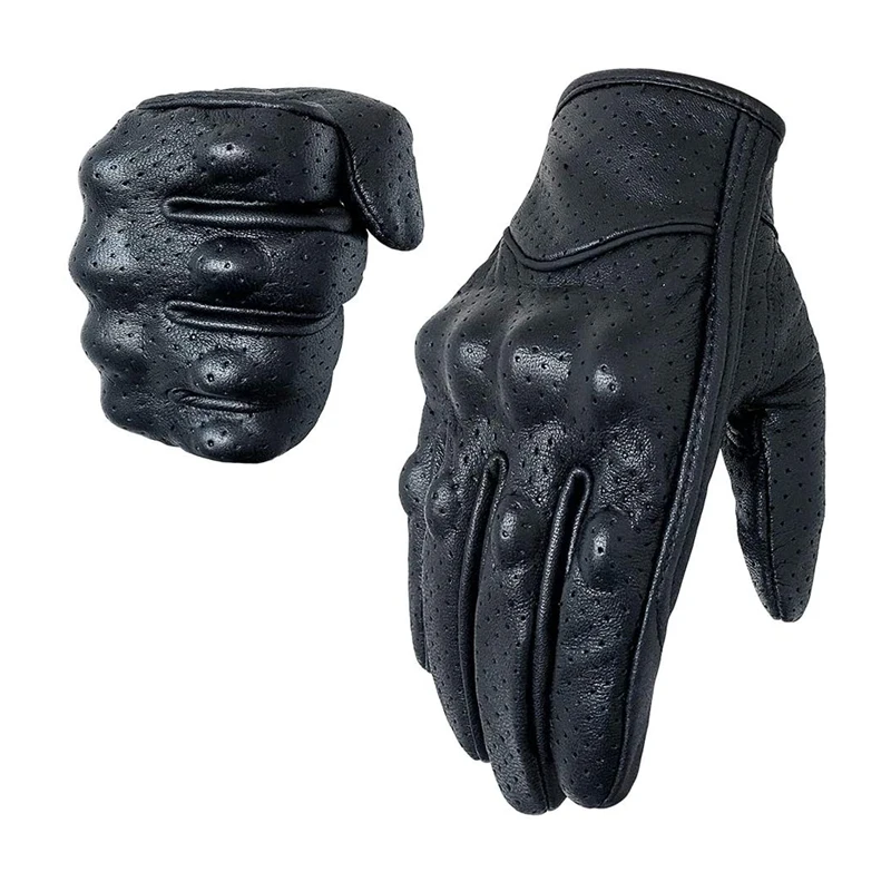 Short Motorbike Racing Riding Gloves Best Quality Motorbike racing Leather Gloves
