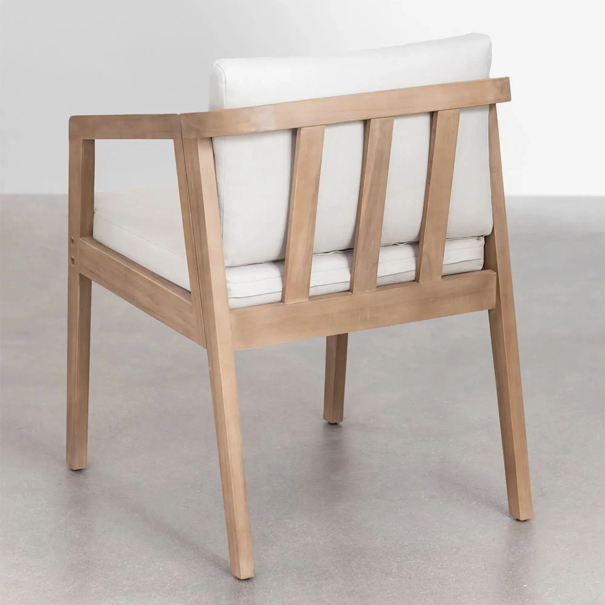 Outdoor rectangular table and arm chair furniture luxury rattan patio set  - Holcers