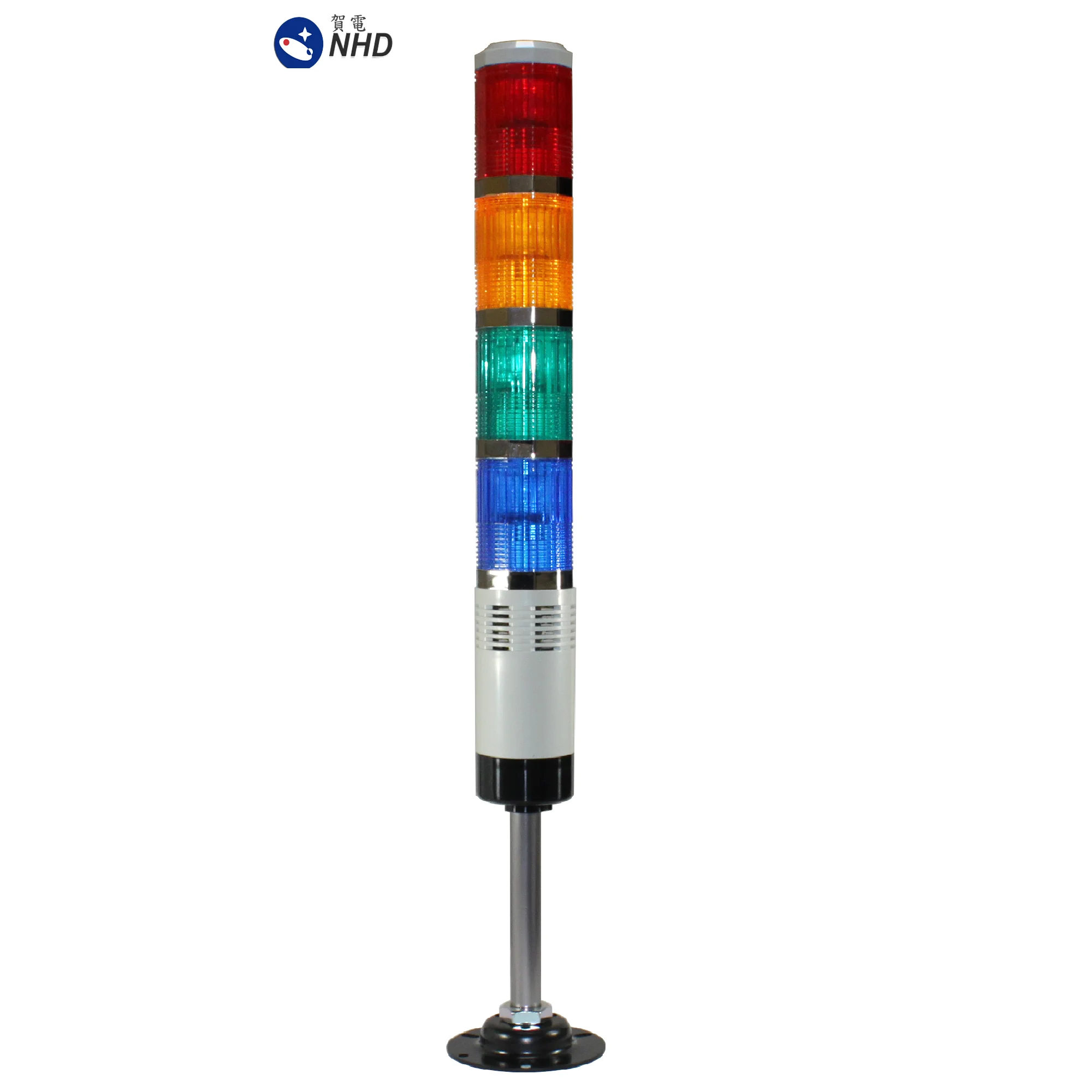 NTL-W Tower Lamp Round Base With Tube  , Red Orange Green Blue ,  AC/DC 24V , AC100~120V , AC220V~240V