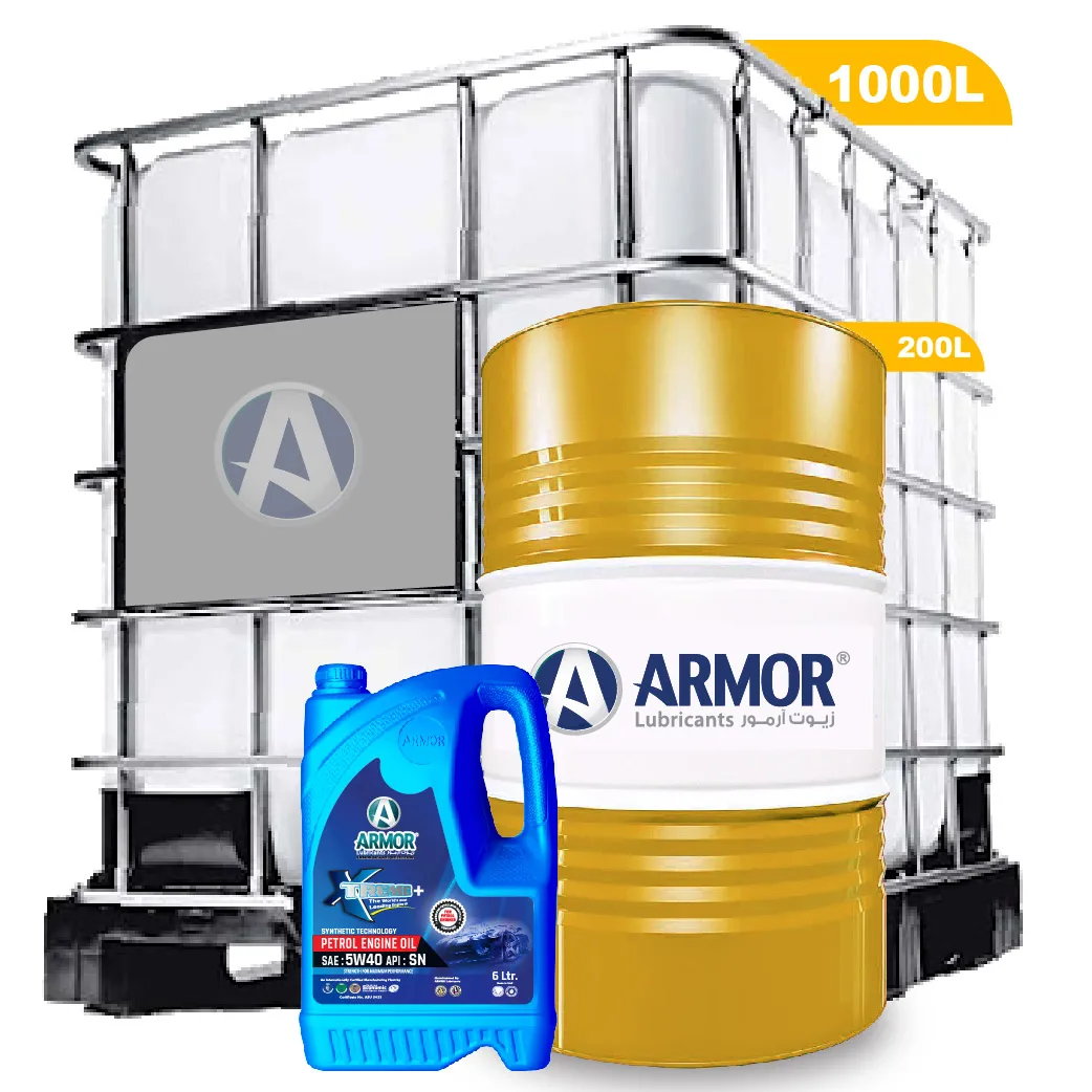 Armor Lubricants synthetic motor oil 5W-40 SN car engine oil for light-duty petrol and diesel engines.