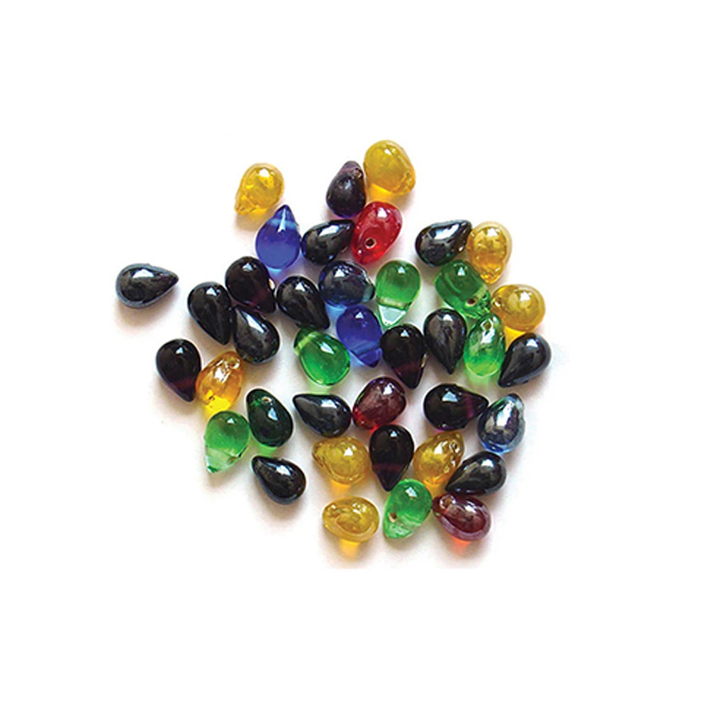 High Quality Tear Drop Mix Opaque & Transparent Size 14 mm for Jewelry Accessory Decorative Items Making