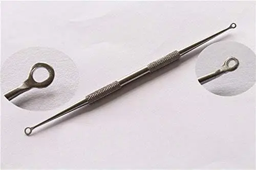 Natural Stainless Steel Whitehead Blackheads Remover Cleaner Come-done Extractor 2 in 1 Tool Gold Plated pimple Acne Removers