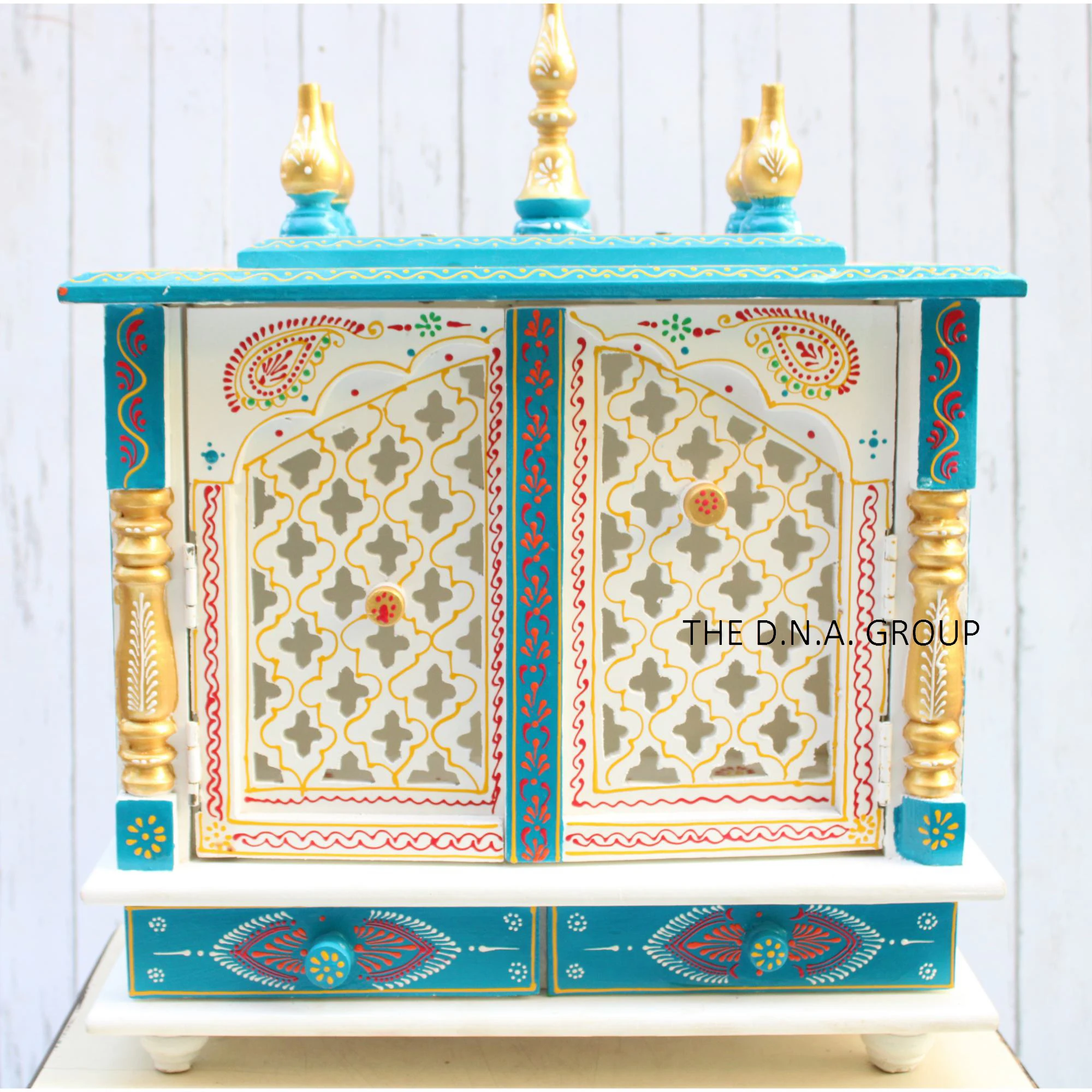 Хит продаж индийские деревянные дужки ручной росписи для домашнего декора высокое качество Pooja Ghar