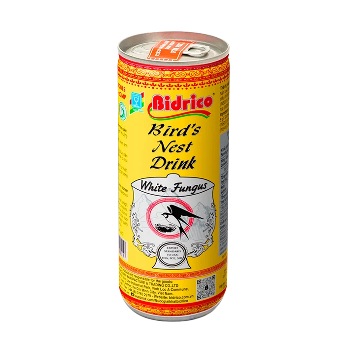 High Quality Bidrico Bird Nest Drink With White Fungus Nutritious Drink Instant Birds Nest Water Can 240ml Manufacturer Supplier