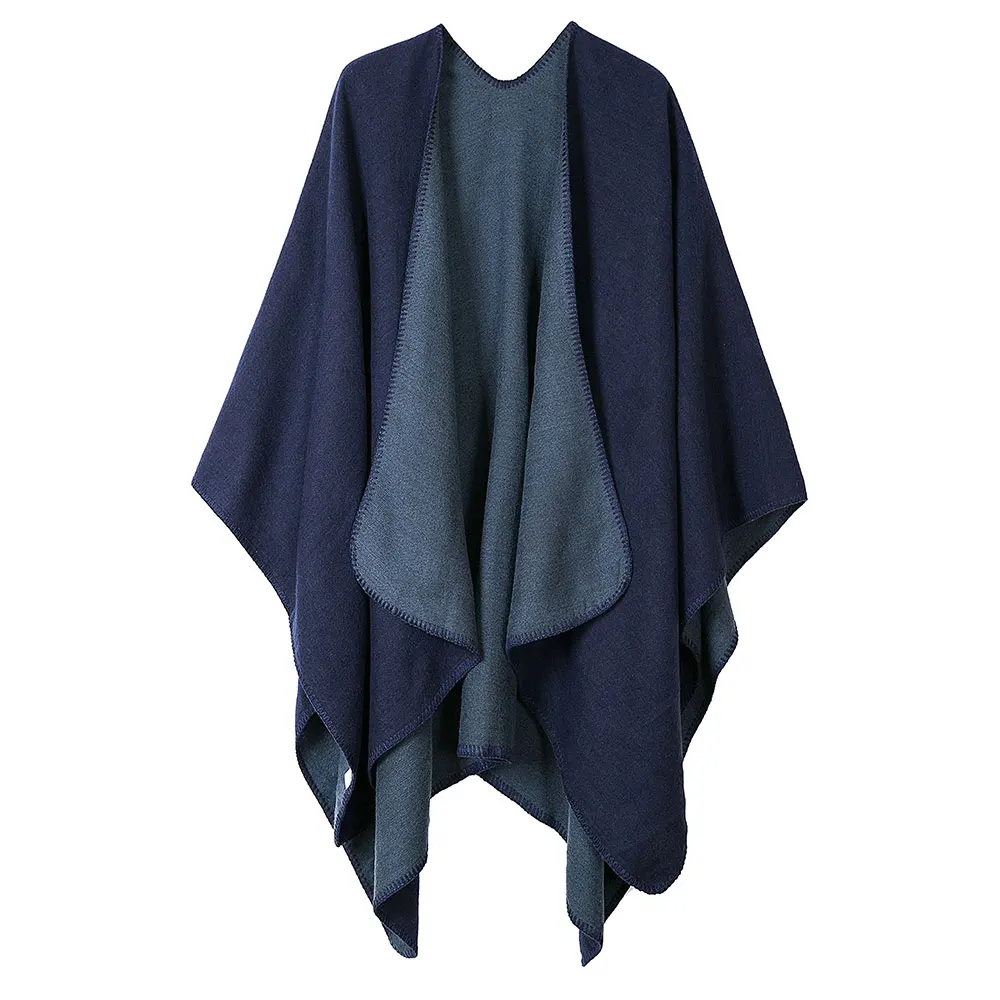 Wholesale Custom Design Fashion Shawl And Scarves Cashmere Ponchos With Long Tassels
