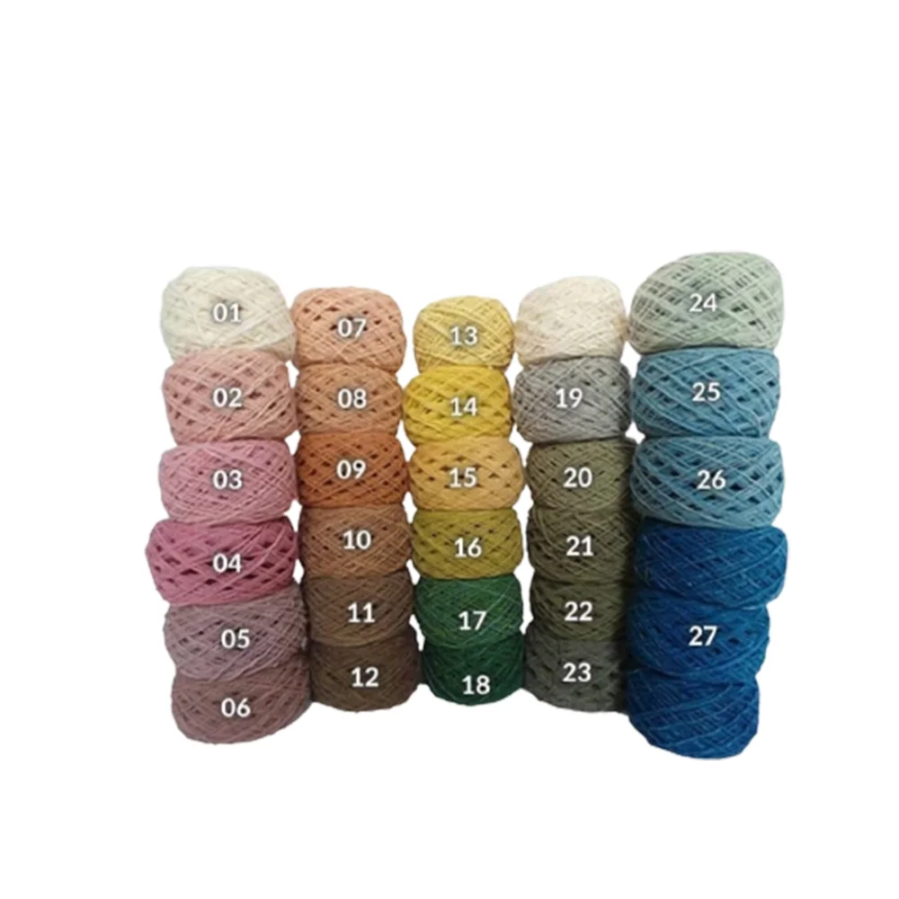 Cotton Yarn Dyed with Natural Dyes 100% Medium Strength 25 g 160m Customized Color OEM Wholesales Thread and Yarn