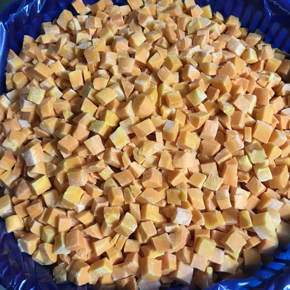 VIETNAM BULK IQF FROZEN  VEGETABLES  PRODUCTS OF CARROTS SLICES DICES OEM PACKING CHOICE QUALITY GRADE