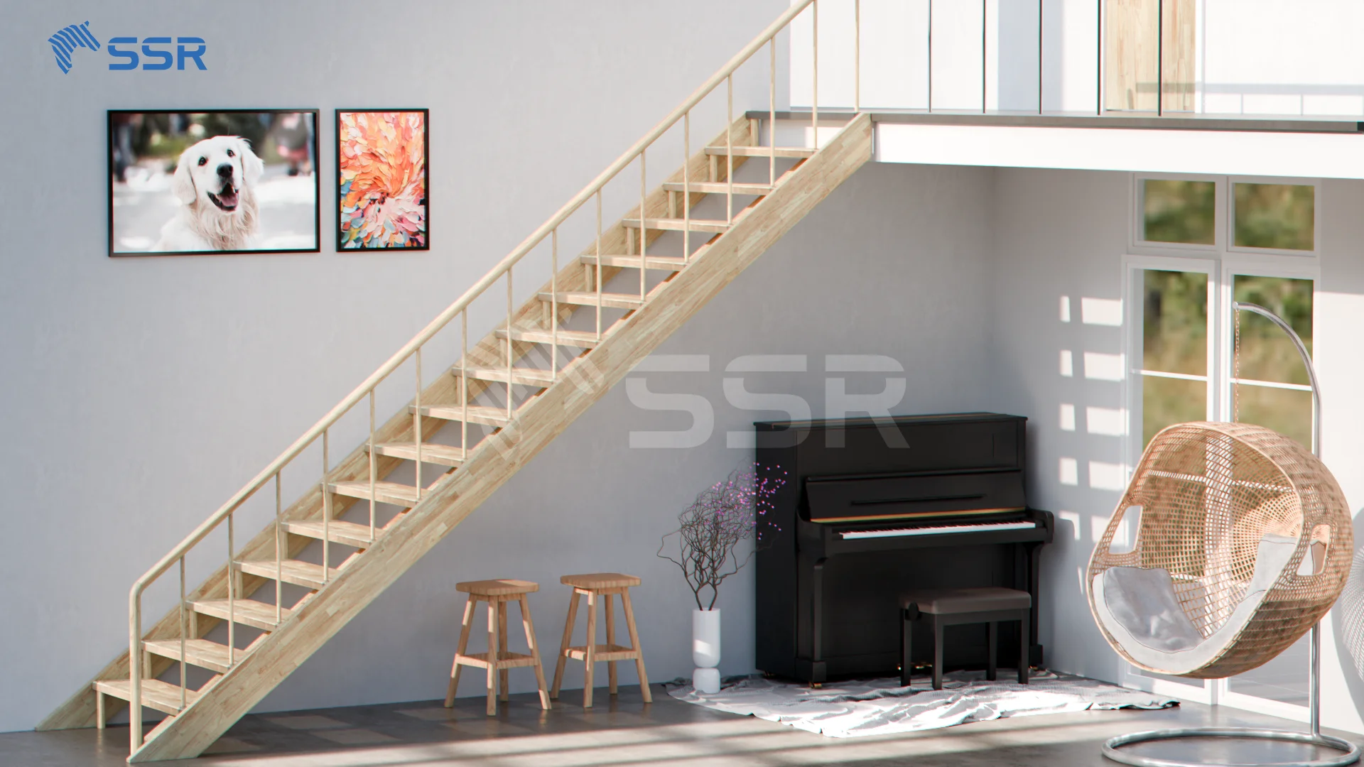 SSR VINA - Rubberwood/ Hevea Stair Part-выбор для дизайнеров лестниц по всей Европе