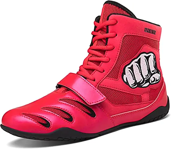 Wholesale Top Quality Custom Lace up Light Weight Kick Boxing Shoe Wrestling MMA Karate Kabaddi Sports Shoes Turf Sneakers Boot