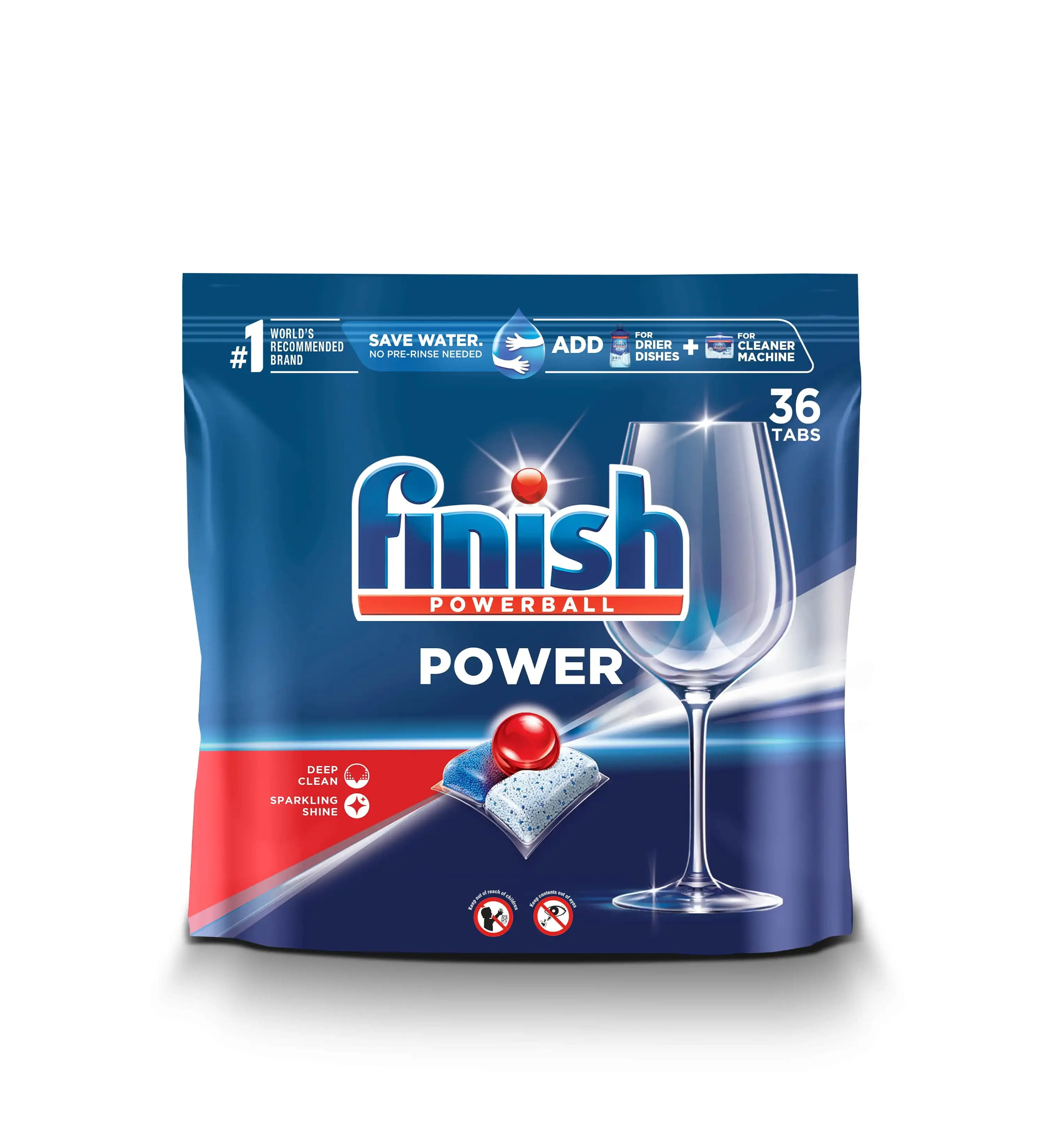 Finish - All in 1-моющее средство для посудомоечной машины-Powerball-таблетки мытья посуды-тарелки-свежий аромат количество 94 (упаковка по 1)