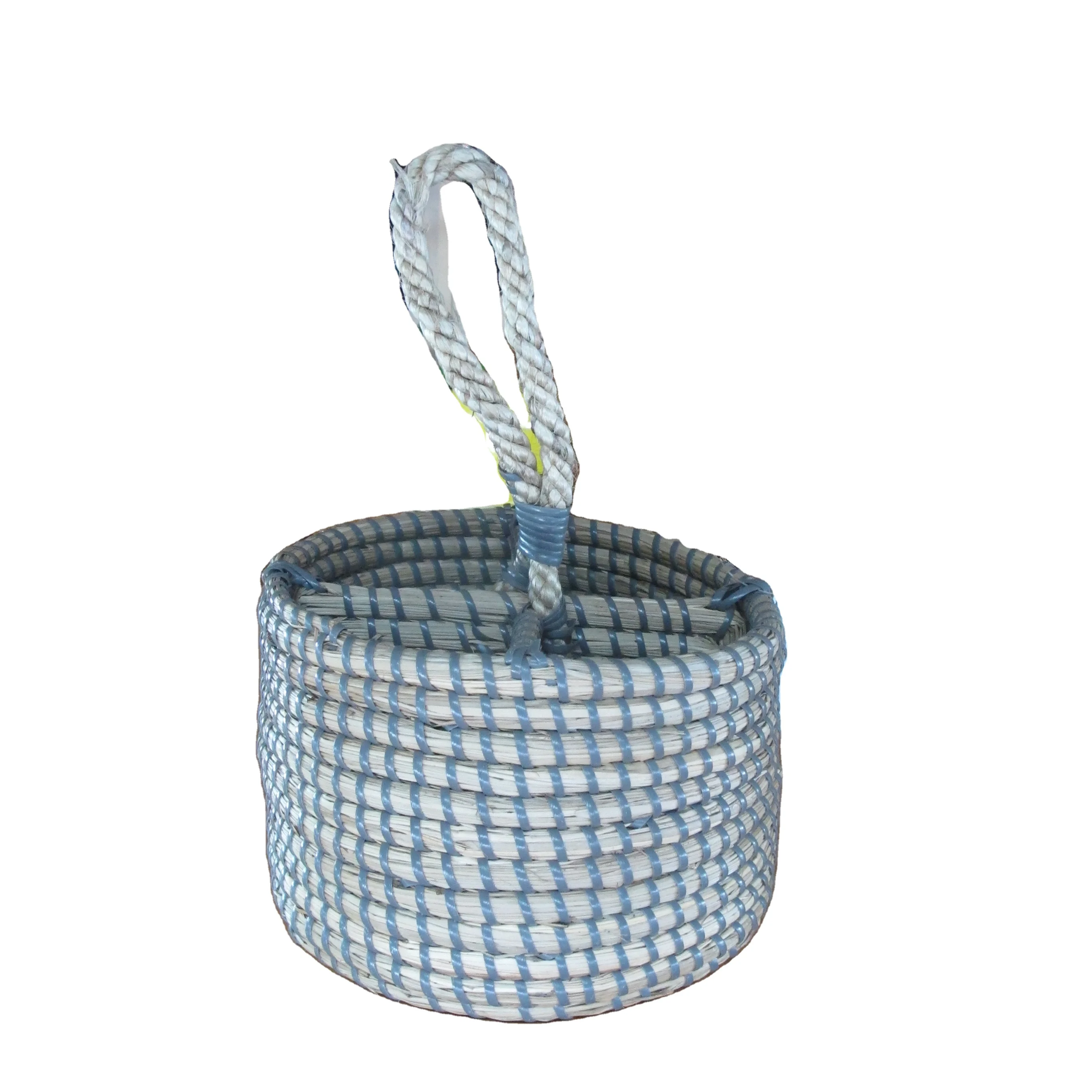 High quality best seller seagrass wine gift basket handmade made in VietNam rattan bottle rack household items in Vietnam