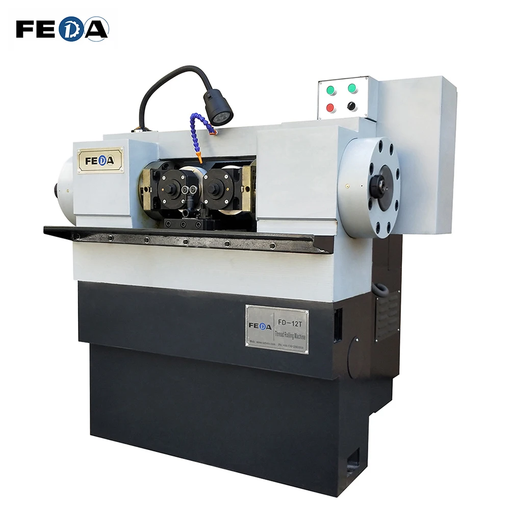 FD-12T FEDA Automatic Thread Rolling Machines For Sale Steel Bar Automotive Part Threading Hubcaps Threading Rolling Machines