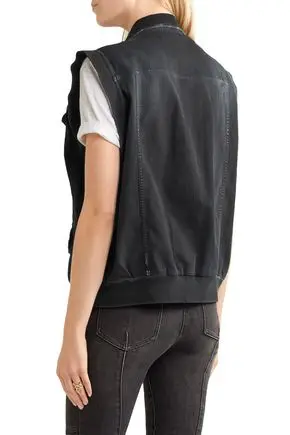 Canvas Hunting Men Breath Waistcoat for Men Black Durable Work Wear Vest Fishing denim jean Supplier Oem Outdoor Clothing Casual