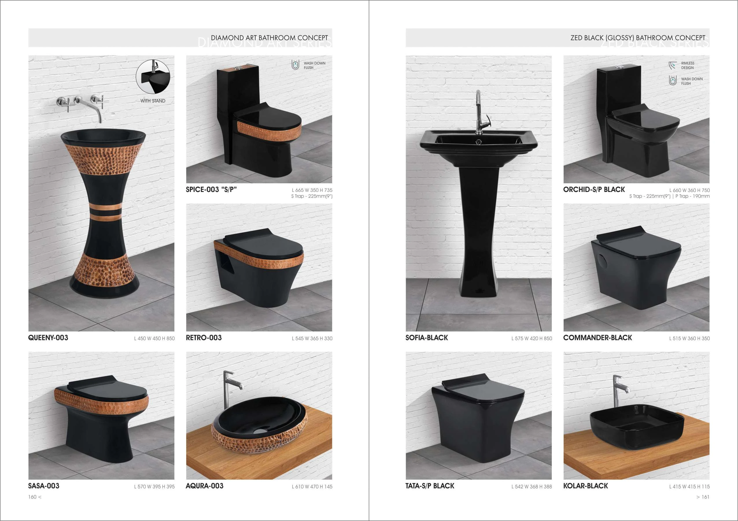 Super Black glossy finish high quality wall hanging  wc set with seat cover concealed tank rimless gravity flushing toilet seat