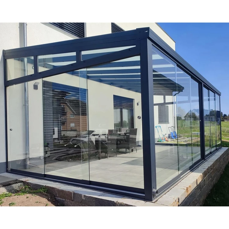 Prefabricated House Outdoor Veranda Extérieur Veranda Aluminum Wintergarten Alu Terassenberdachung