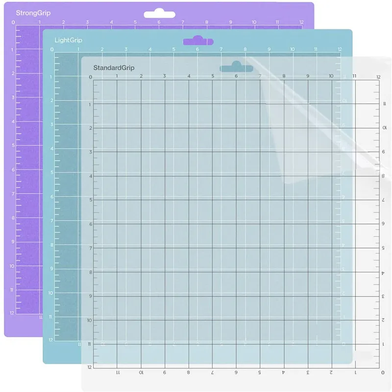 12x12inches Transparent color Standard Grip Cutting Mat For  Cricut or Silhouette