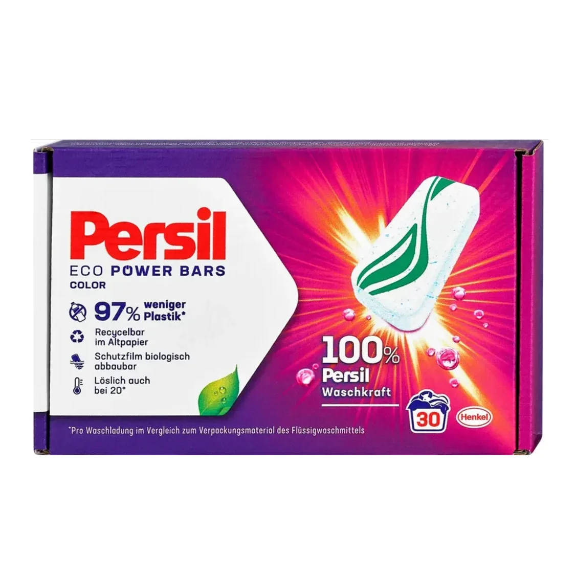 Persil Eco Power Bars чистящее средство для стирки 100% одноразовые листы 30 стирок Экологически чистая одежда