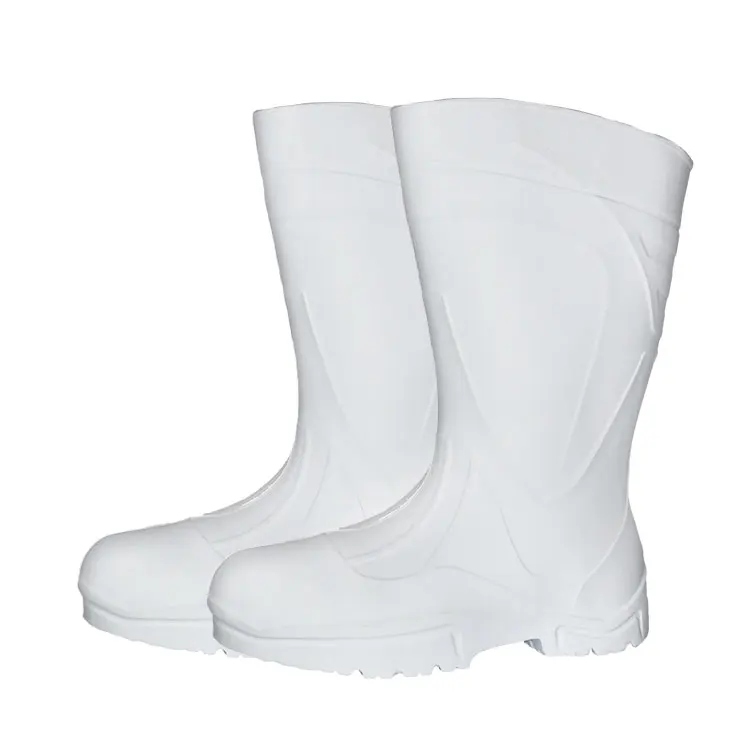 Soft Comfort Anti smashing Food Industry Ultralight Knee High Safety Working Rain Boots