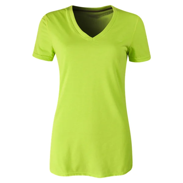 Unisex V-Neck Baseball T-Shirt for Women Casual Style with Quick Dry Printed Pattern Solid Jersey Fabric Available in Rayon