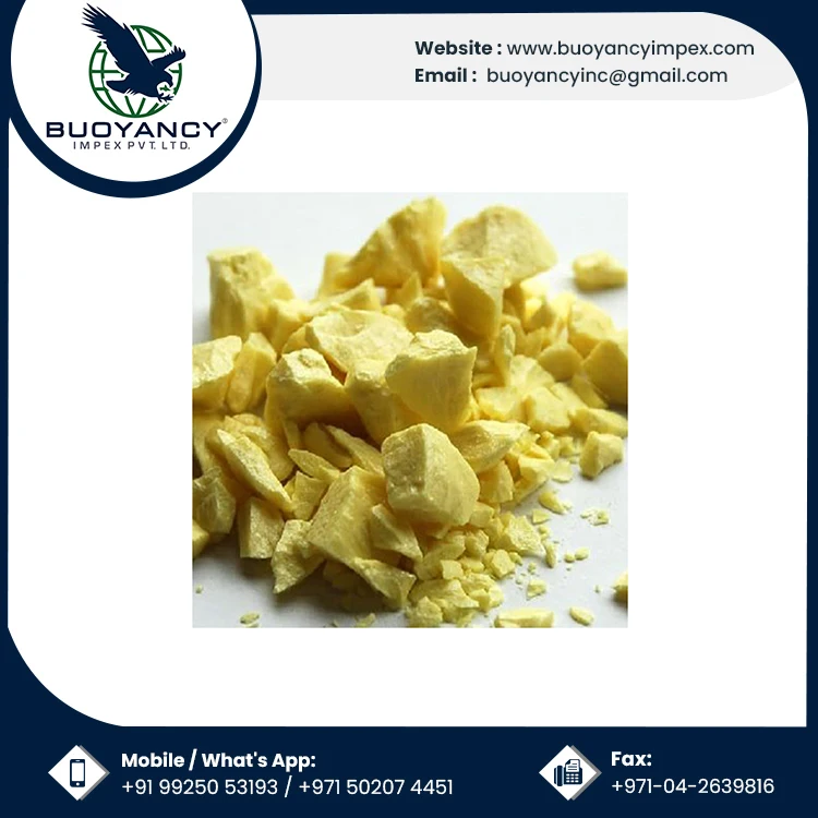 Private Label OEM / ODM Yellow Industrial Lump Sulphur Bulk Wholesale Manufacturer From Indian Supplier
