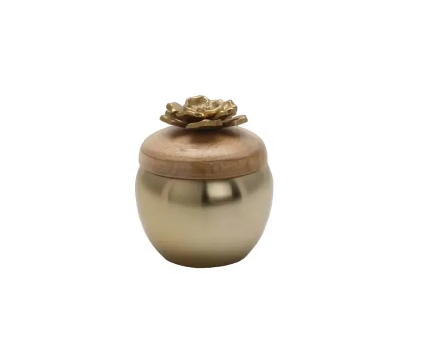 Latest Canister Storage Box Jar With Tray Elegant For Upcoming 2025 Ramadan Eid Festival Dray Fruits Dates Serve In Metal