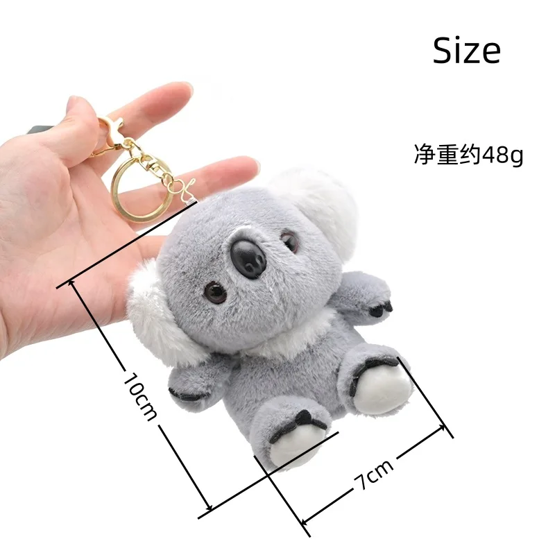 NEW Stuffed Toys Koala Keychains Plush Keyring Stuffed Animal Pendant Doll Key Bag Pendant Charms Hanging Ornament