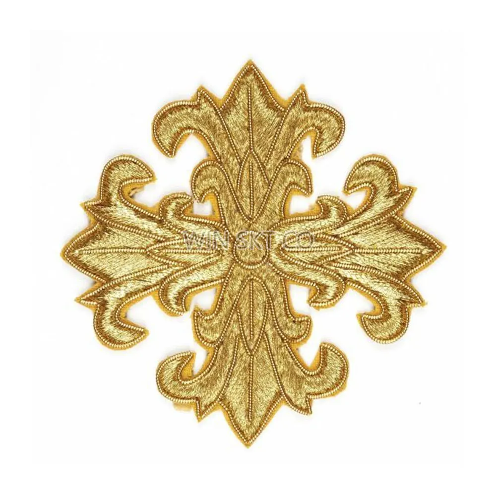 Best Selling Hand Embroidery Cross High Quality Church Priest Hand Embroidery Cross