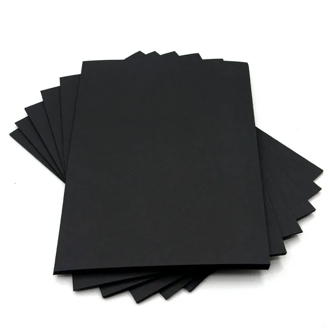 Lizheng black cardstock paper 180gsm 200g 250g 350g 400g 500g Board Black Paper For Kids Craft Paperboard black contact paper