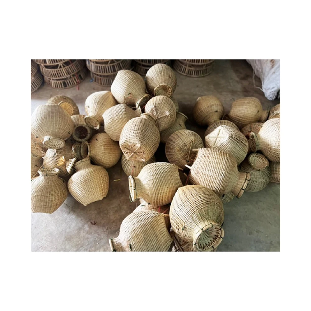 Thai Traditional Fish Baskets Storage and Decor Baskets Handmade Basket High Quality Product from Thailand