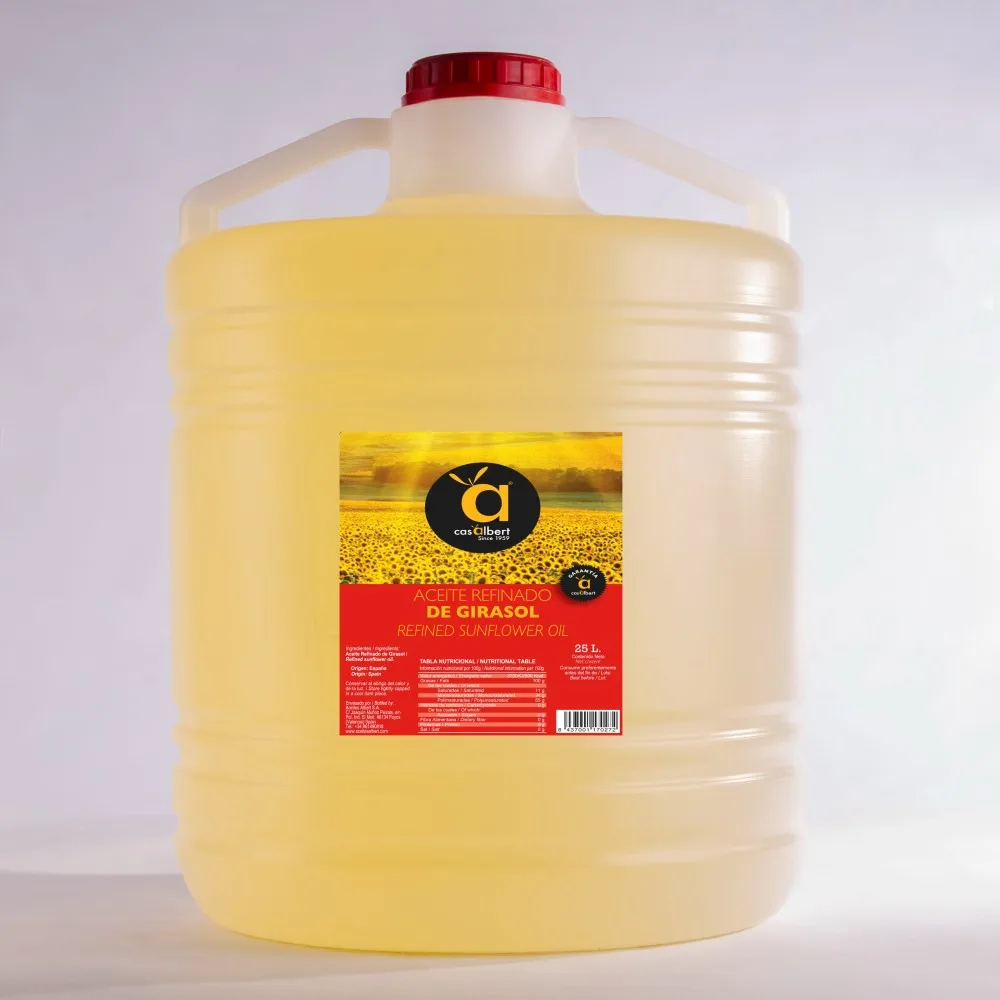 Casalbert Best Sunflower Oil Refined  Ideal For Cooking Horeca High Oleic Sunflower Oil 80% Frying 25L Sunflower Cooking Oil